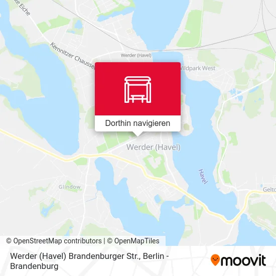 Werder (Havel) Brandenburger Str. Karte