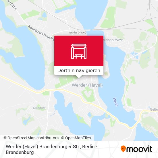 Werder (Havel) Brandenburger Str. Karte
