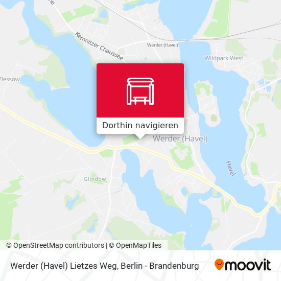 Werder (Havel) Lietzes Weg Karte