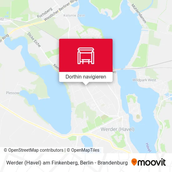 Werder (Havel) am Finkenberg Karte