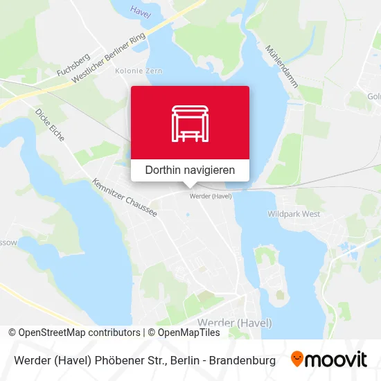 Werder (Havel) Phöbener Str. Karte