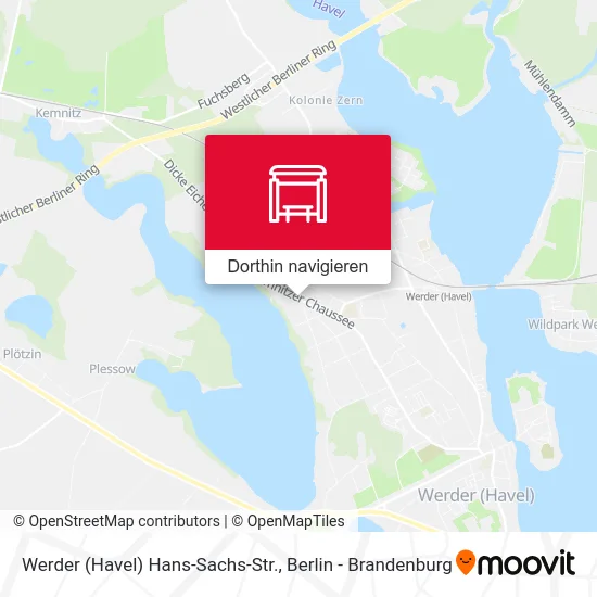 Werder (Havel) Hans-Sachs-Str. Karte