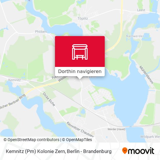 Kemnitz (Pm) Kolonie Zern Karte