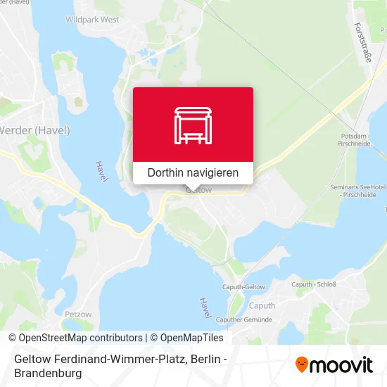 Geltow Ferdinand-Wimmer-Platz Karte