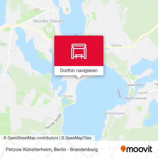 Petzow Künstlerheim Karte