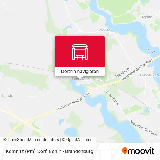 Kemnitz (Pm) Dorf Karte