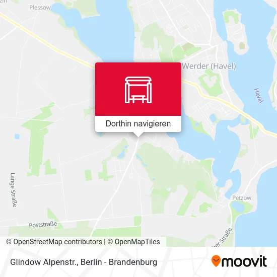 Glindow Alpenstr. Karte