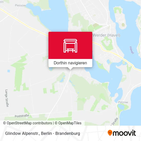 Glindow Alpenstr. Karte