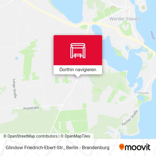 Glindow Friedrich-Ebert-Str. Karte