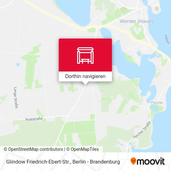Glindow Friedrich-Ebert-Str. Karte