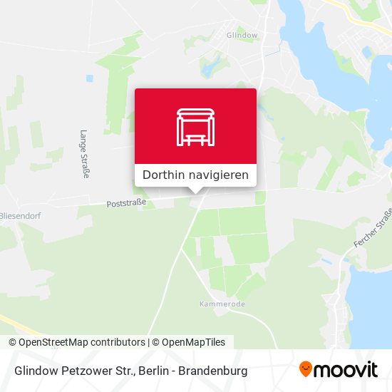 Glindow Petzower Str. Karte