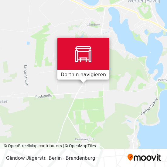 Glindow Jägerstr. Karte