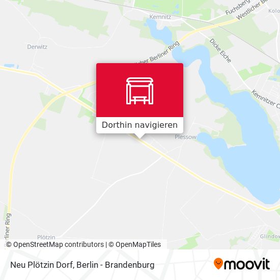 Neu Plötzin Dorf Karte