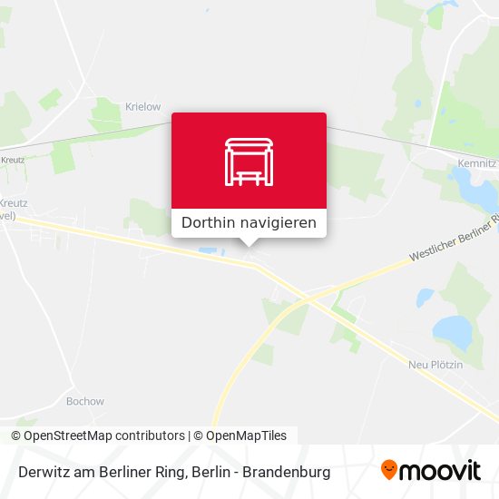 Derwitz am Berliner Ring Karte