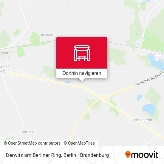 Derwitz am Berliner Ring Karte