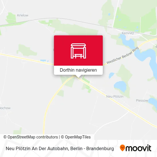Neu Plötzin An Der Autobahn Karte
