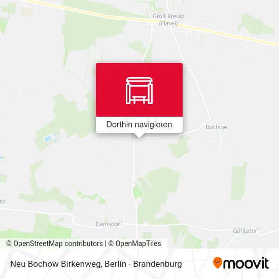 Neu Bochow Birkenweg Karte