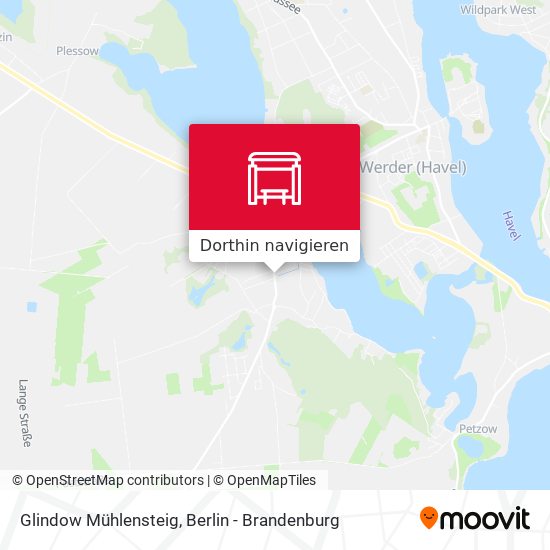 Glindow Mühlensteig Karte