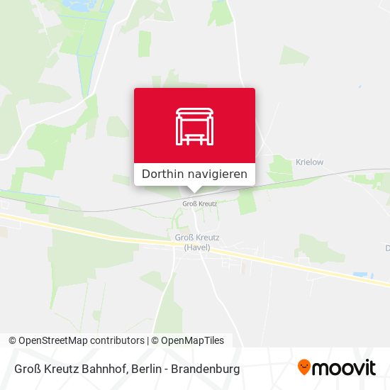 Groß Kreutz Bahnhof Karte