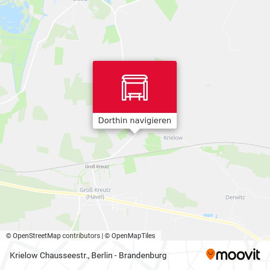 Krielow Chausseestr. Karte