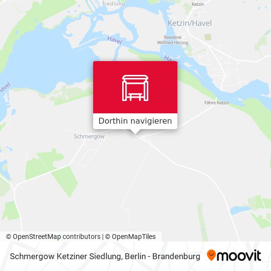 Schmergow Ketziner Siedlung Karte