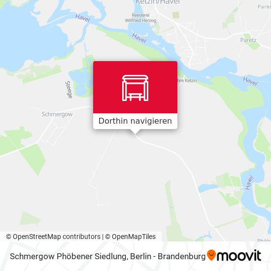 Schmergow Phöbener Siedlung Karte