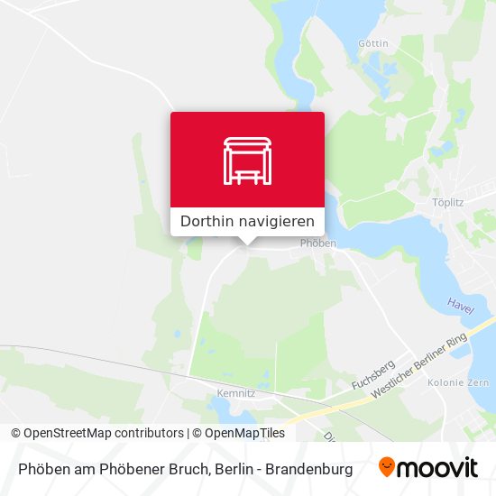 Phöben am Phöbener Bruch Karte