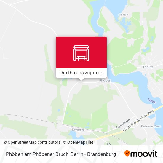 Phöben am Phöbener Bruch Karte