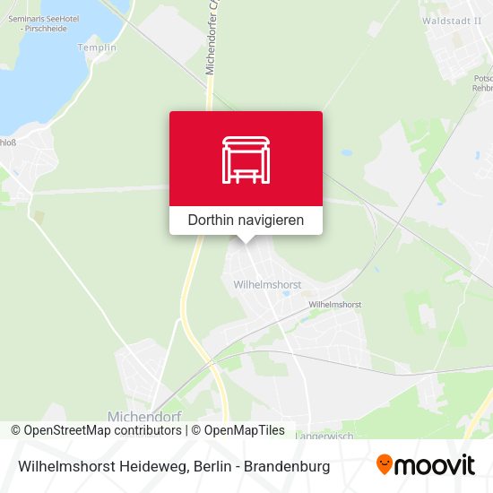 Wilhelmshorst Heideweg Karte
