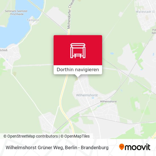 Wilhelmshorst Grüner Weg Karte