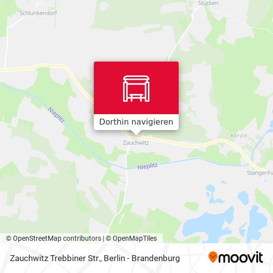Zauchwitz Trebbiner Str. Karte