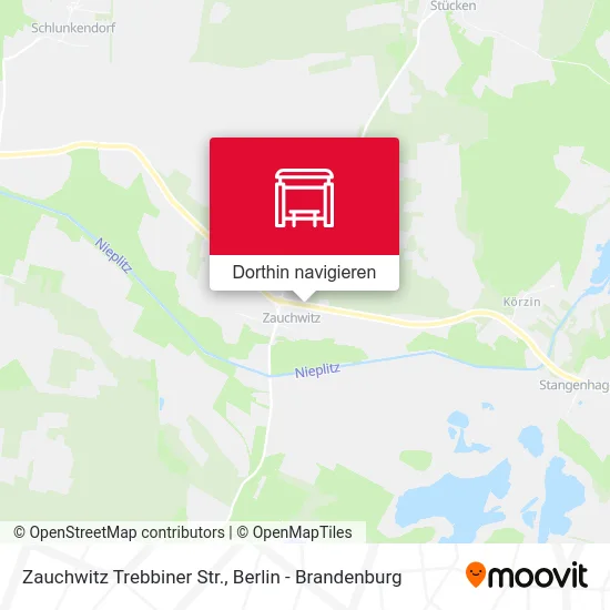 Zauchwitz Trebbiner Str. Karte