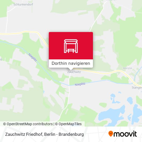 Zauchwitz Friedhof Karte