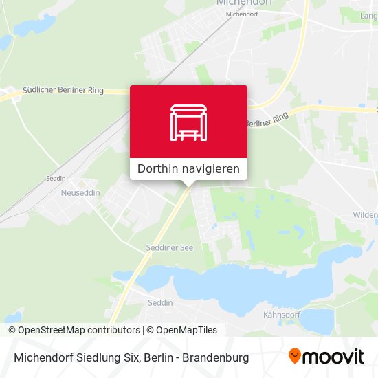 Michendorf Siedlung Six Karte