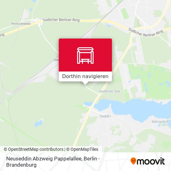 Neuseddin Abzweig Pappelallee Karte