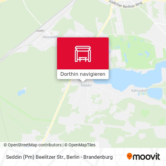 Seddin (Pm) Beelitzer Str. Karte