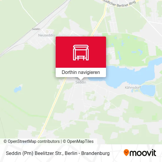 Seddin (Pm) Beelitzer Str. Karte