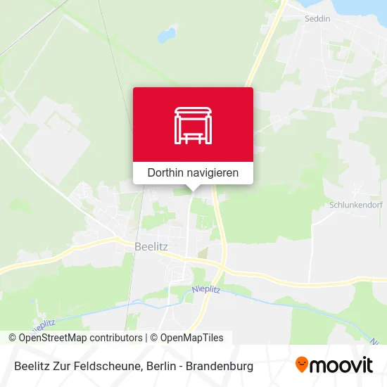Beelitz Zur Feldscheune Karte