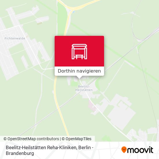 Beelitz-Heilstätten Reha-Kliniken Karte