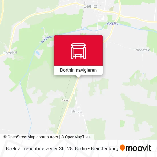 Beelitz Treuenbrietzener Str. 28 Karte