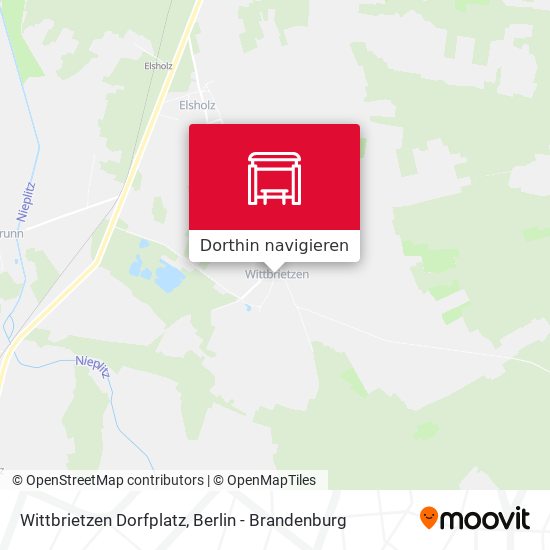 Wittbrietzen Dorfplatz Karte