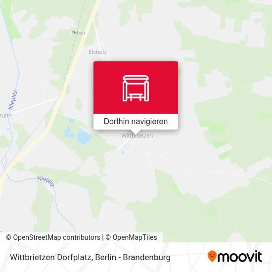 Wittbrietzen Dorfplatz Karte