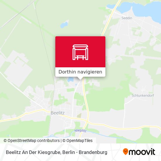 Beelitz An Der Kiesgrube Karte