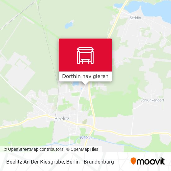 Beelitz An Der Kiesgrube Karte