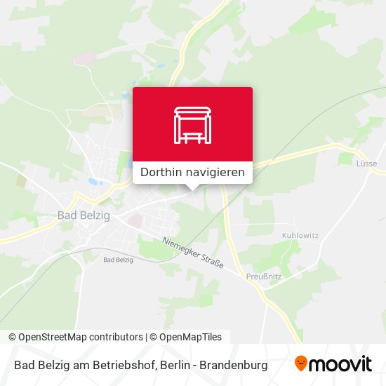 Bad Belzig am Betriebshof Karte