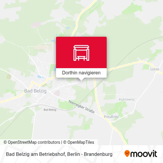 Bad Belzig am Betriebshof Karte