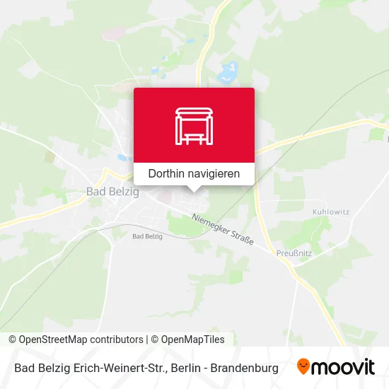 Bad Belzig Erich-Weinert-Str. Karte