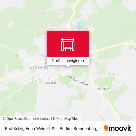 Bad Belzig Erich-Weinert-Str. Karte