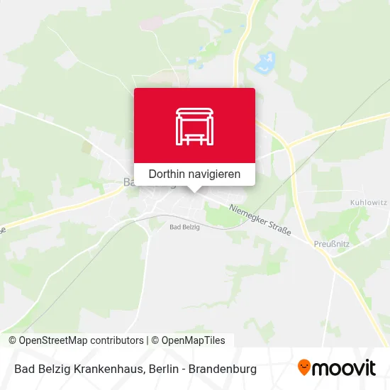 Bad Belzig Krankenhaus Karte