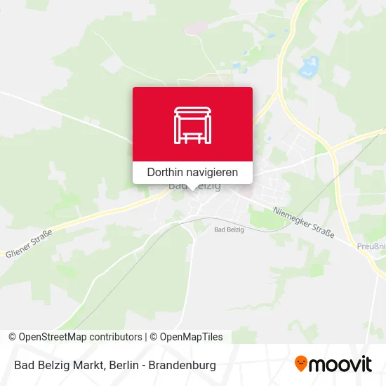 Bad Belzig Markt Karte